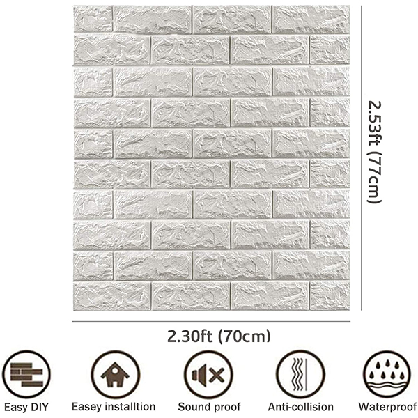 3DBrickWall, three-dimensional wall stickers with brick effect (5 pcs.) - Image 10