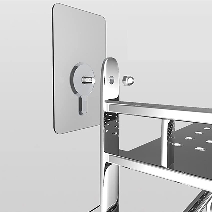 Install the self-adhesive wall hanger without drilling and nailing!