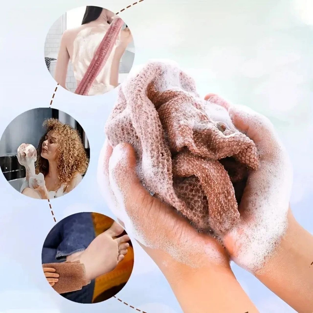 Exfoliate thoroughly and remove all dead skin cells for soft, smooth skin.