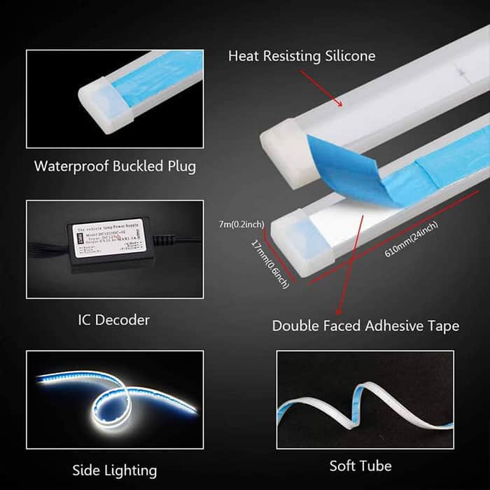 AngelLux, self-adhesive light strip with LED lights (2 pcs.) - Image 8