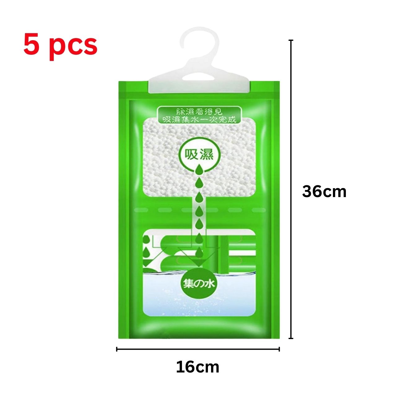 AntiHumid, hanging bags for humidity control (5 pcs.) - Image 2