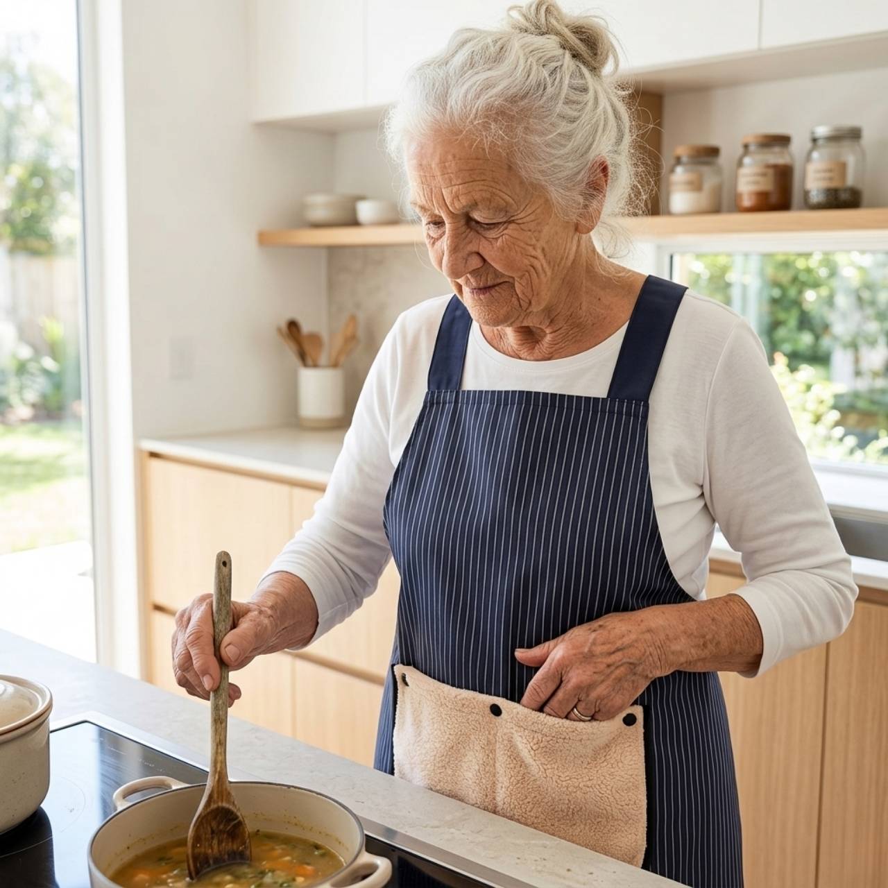 Waterproof kitchen apron with towel, Apron - Image 4