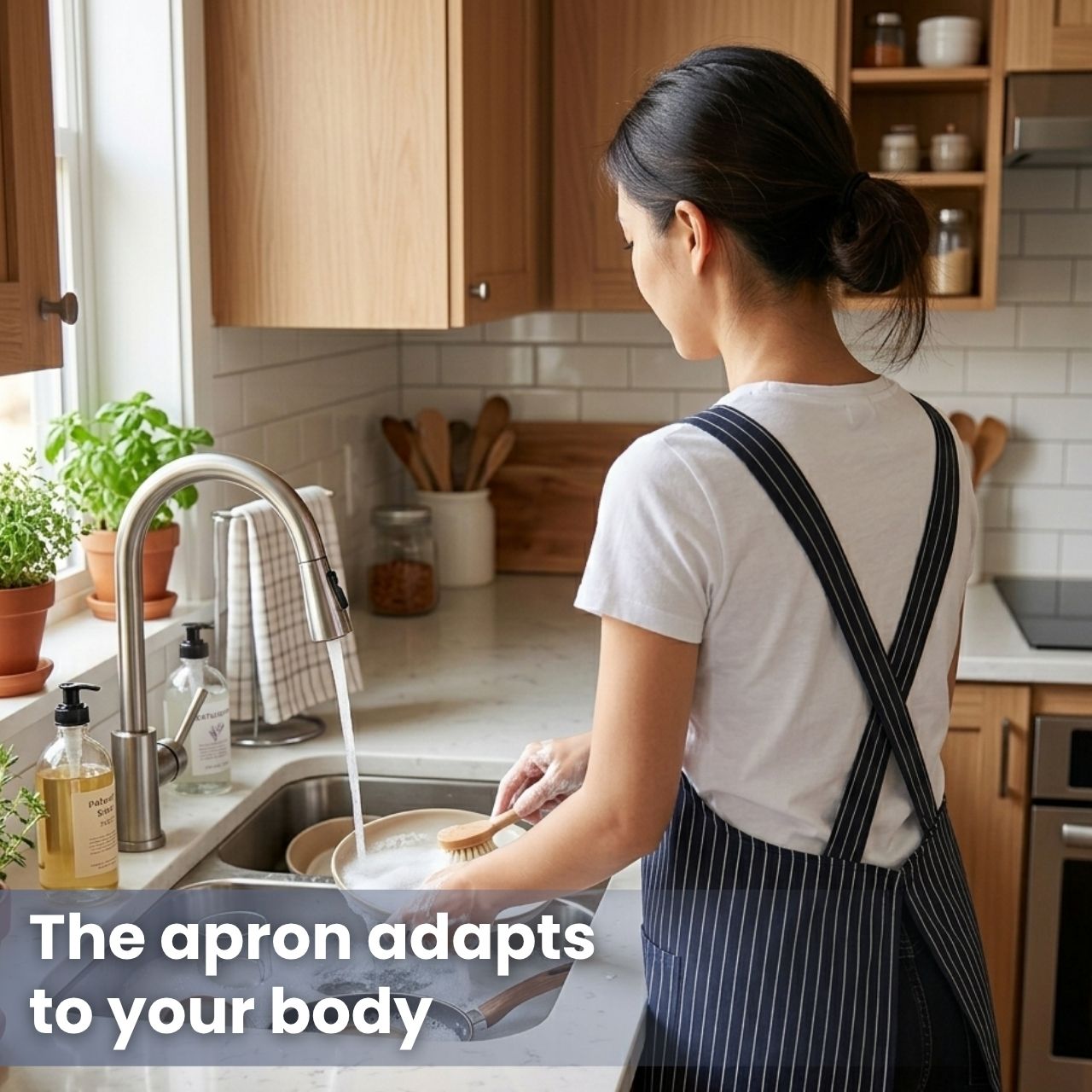 Waterproof kitchen apron with towel, Apron - Image 6