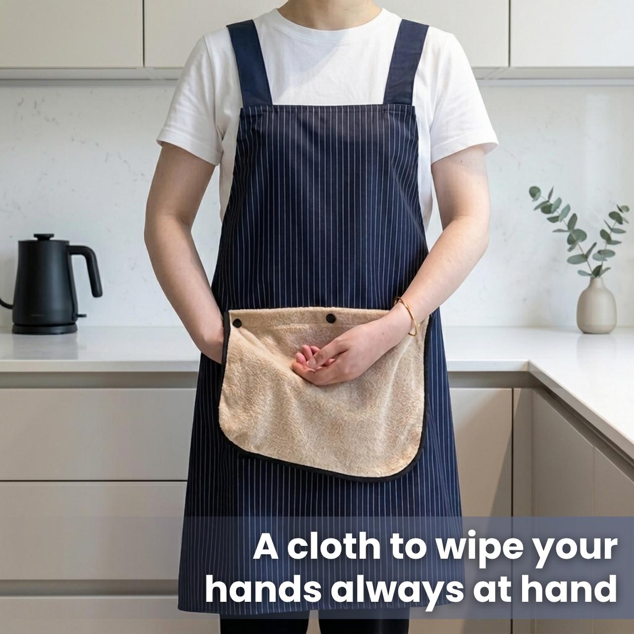 Waterproof kitchen apron with towel, Apron - Image 7