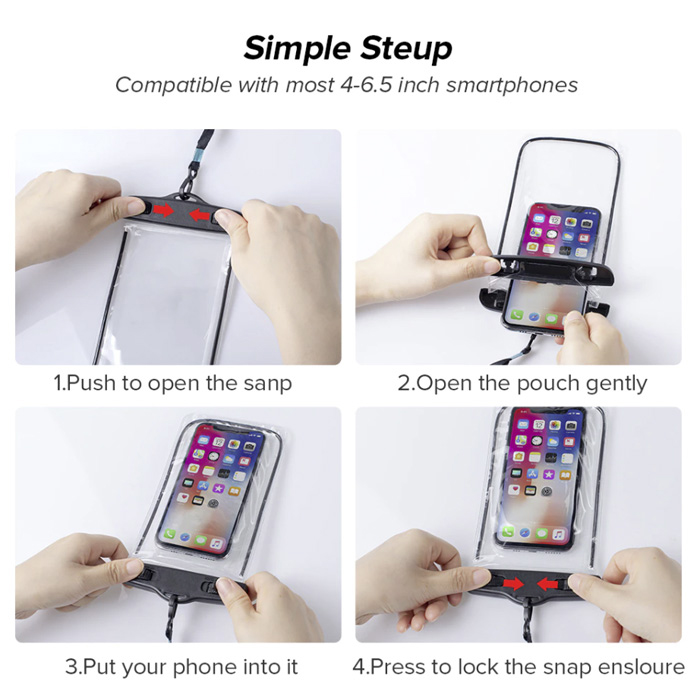 AquaBag, transparent waterproof phone case - Image 4