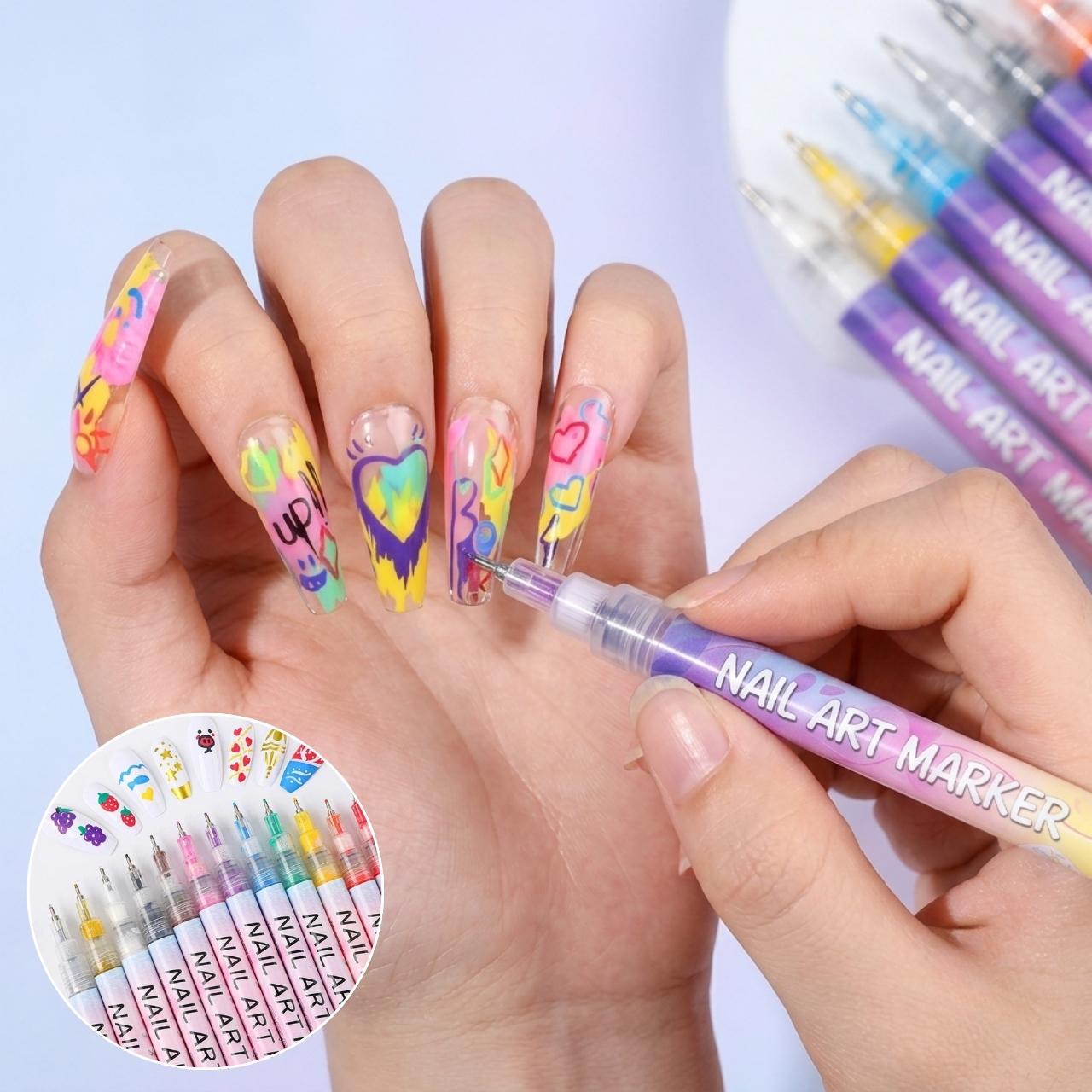 Set of coloured nail painting pens, ArtNails - Image 10