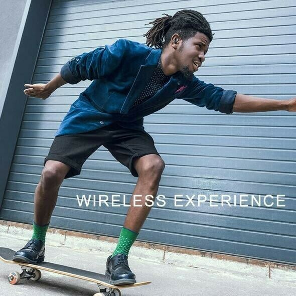 AudioInfinity, waterproof wireless bluetooth headphones with charging station - Image 4
