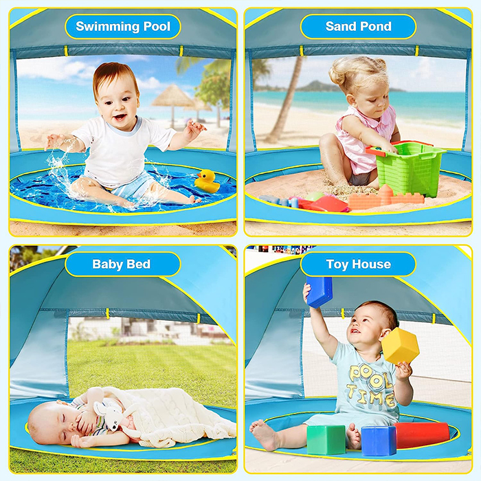 Shaded baby pool