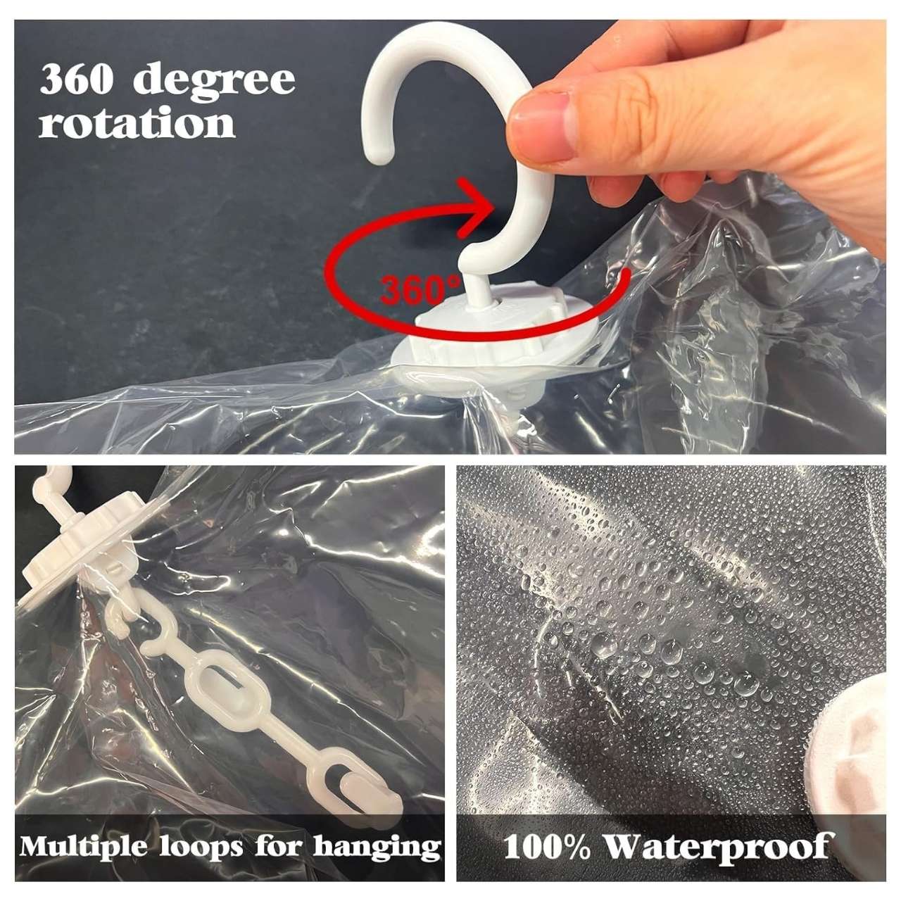 Bagsy, hanging vacuum bags for storing clothes (4 pcs.) - Image 3