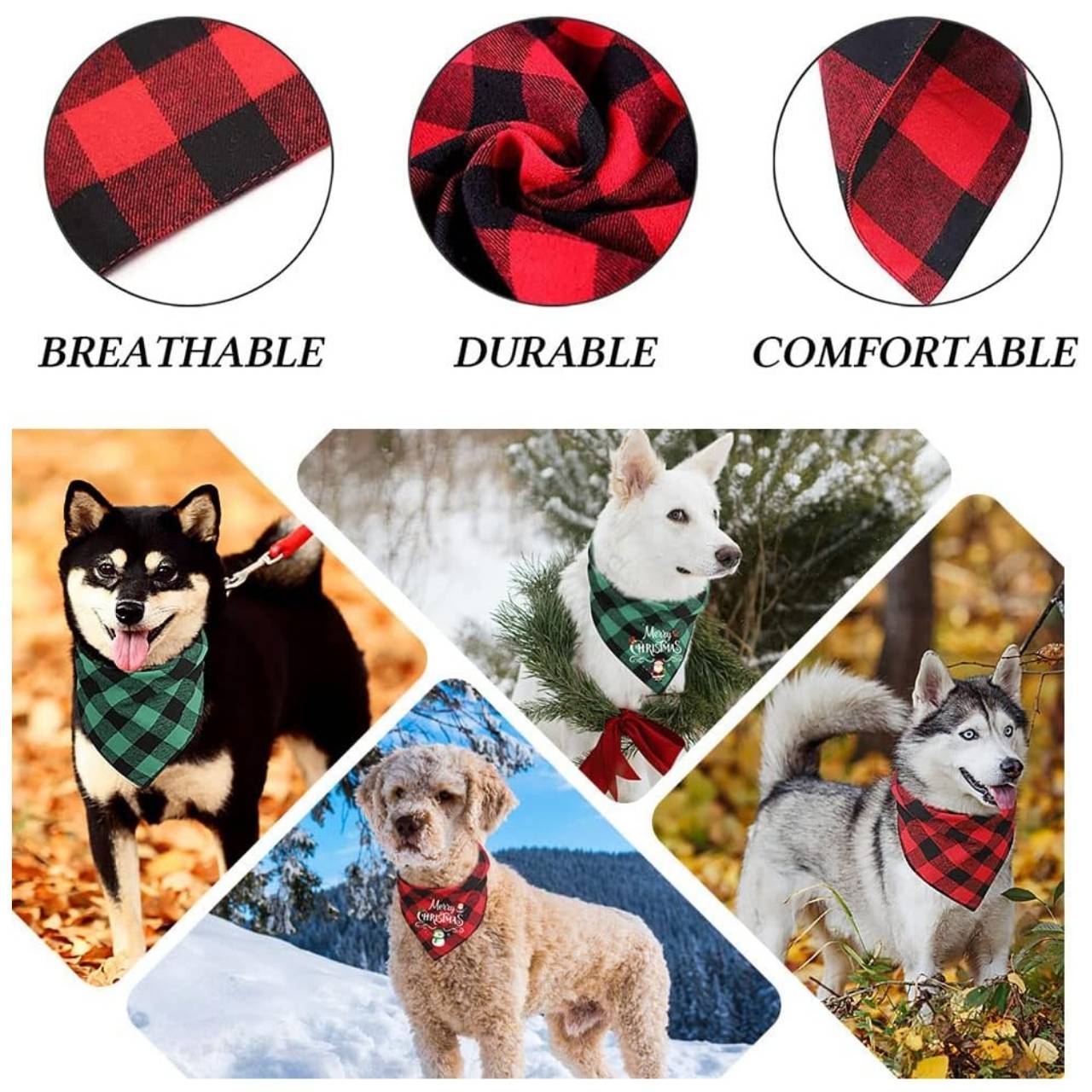 Bandana, the Christmas shawl for dogs - Image 3