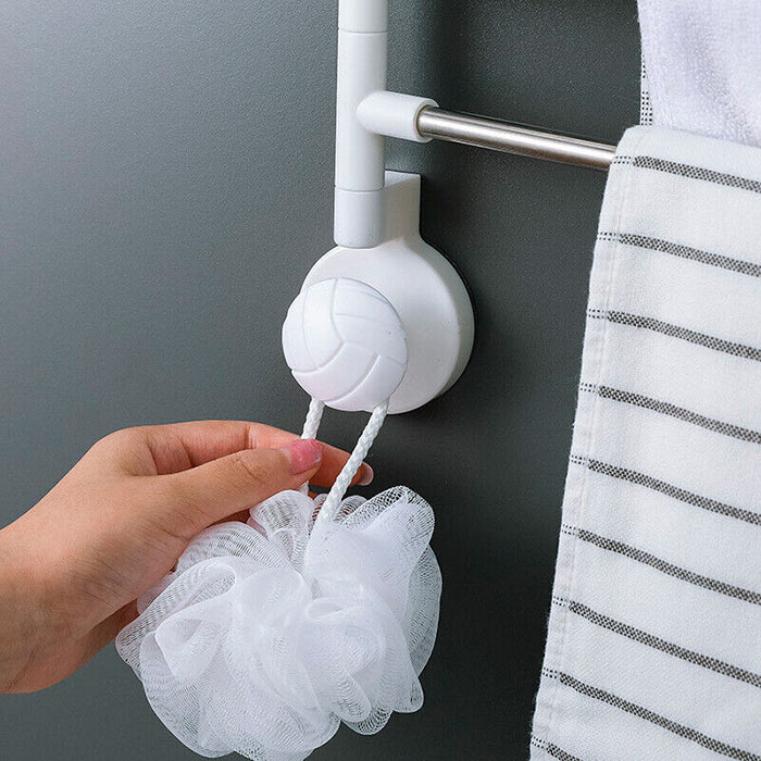 Easy mounting of the handles on the holder and simple installation on a flat surface with suction cups!