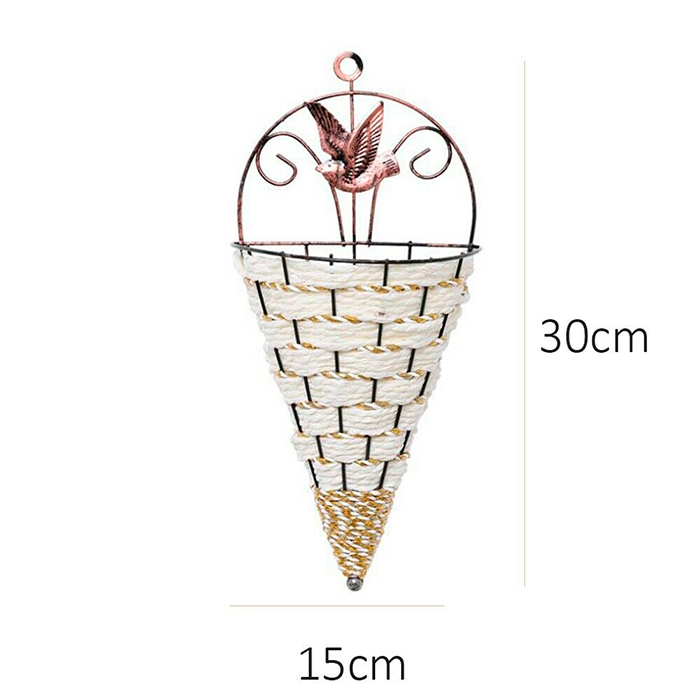 BasketVase, wall flower basket - Image 2