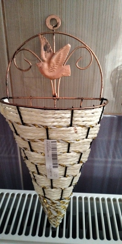 BasketVase, wall flower basket - Image 8