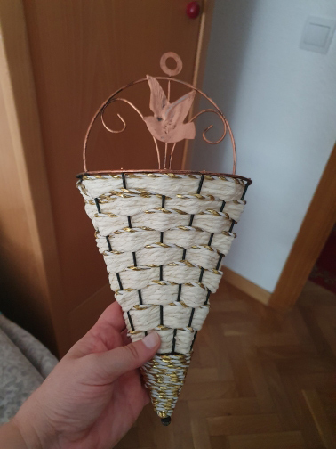 BasketVase, wall flower basket - Image 9