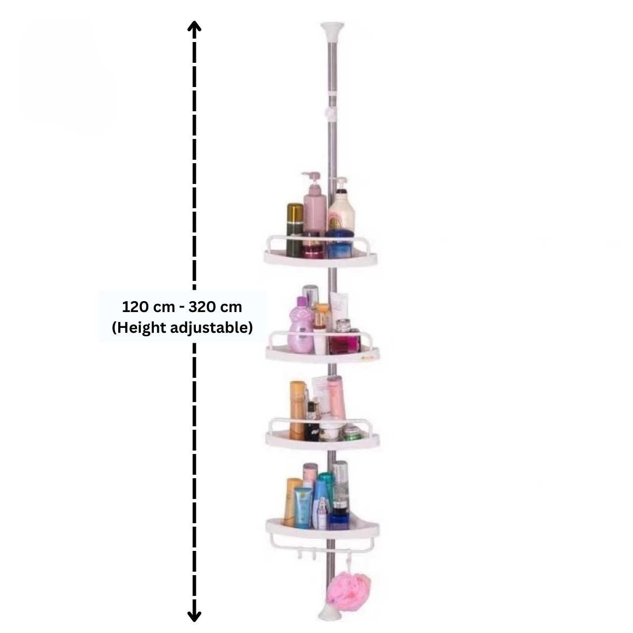 BathRack, corner telescopic shower shelf - Image 3