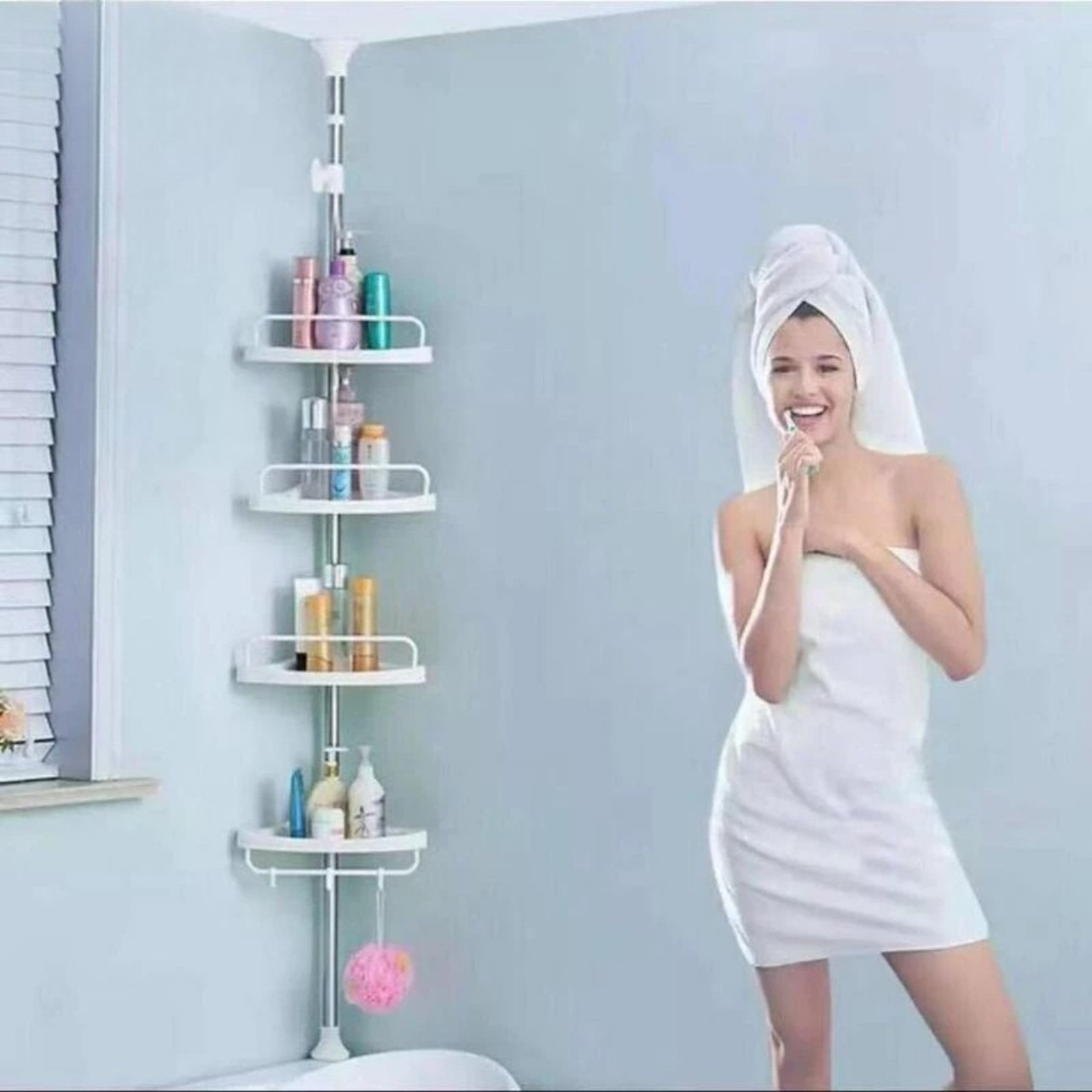 BathRack, corner telescopic shower shelf - Image 7