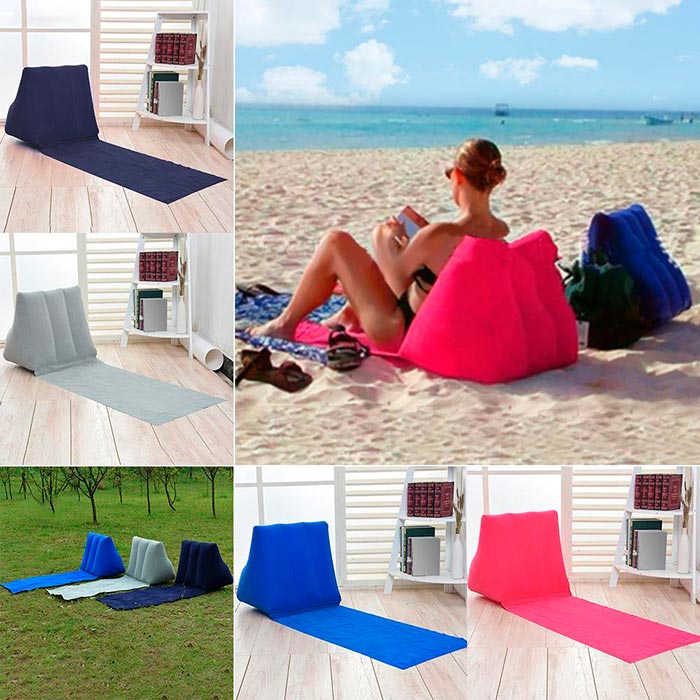 The compact beach cushion has an ergonomic design and perfect back support, which makes for a pleasant and comfortable rest!