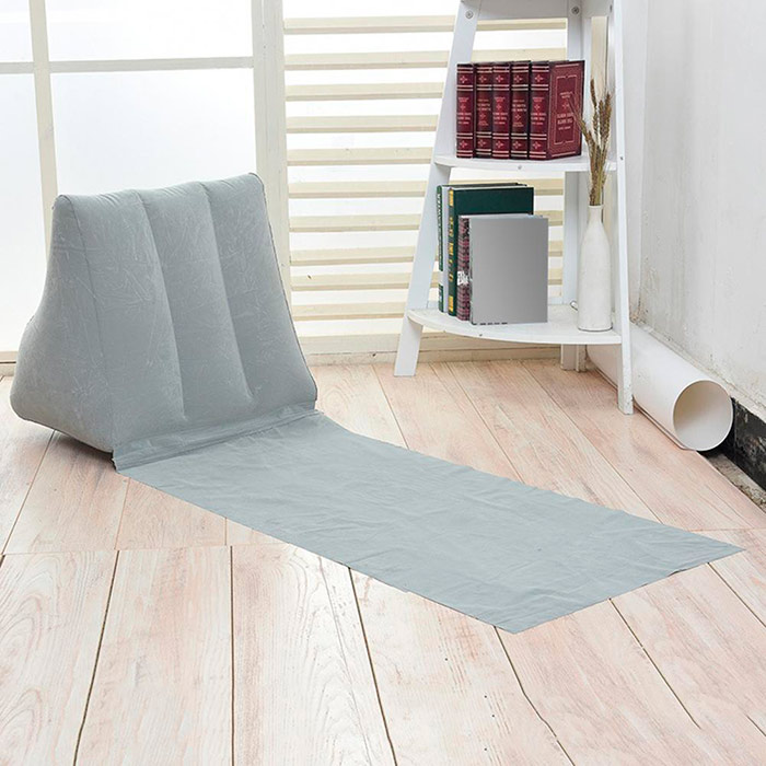 The cushion is suitable for use on the beach, at home on the balcony, on the lawn, and even indoors if you wish!