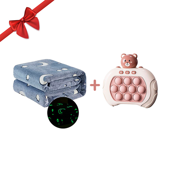 BlanketFastFingers, gift set with glow-in-the-dark blanket and interactive toy GRATIS - Image 2