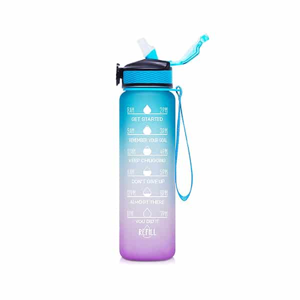 BottleBundle, Motivational Water Bottle + 5-Piece Set of Exercise Elastics - Image 6