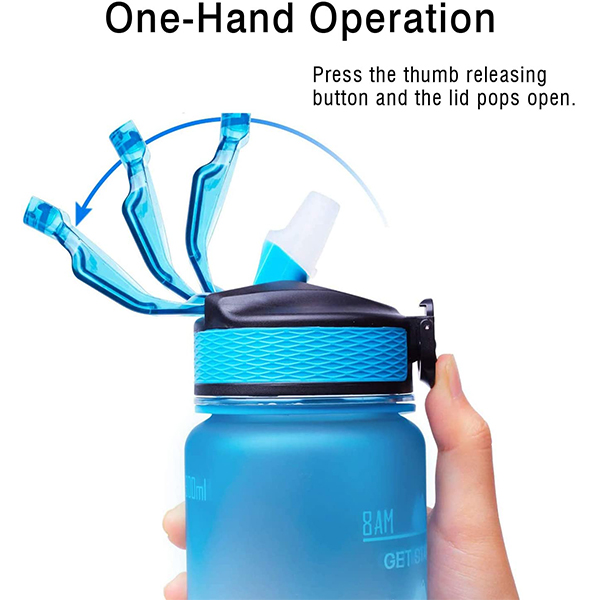 BottleBundle, Motivational Water Bottle + 5-Piece Set of Exercise Elastics - Image 8