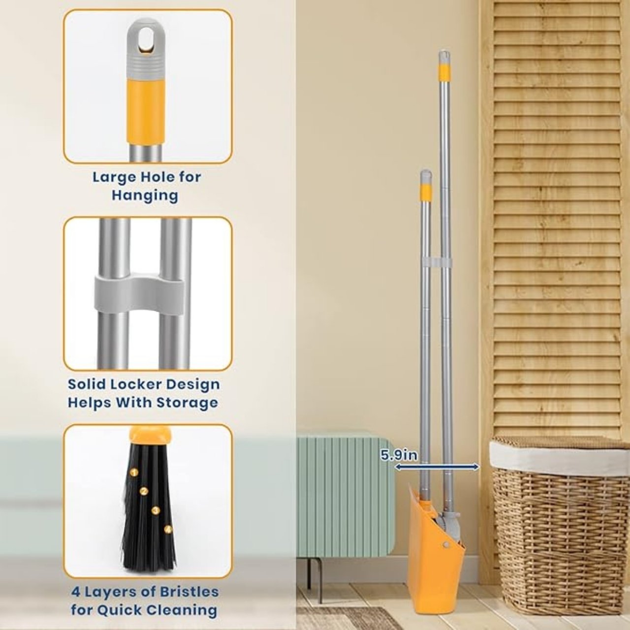 Broom, the innovative broom and dustpan set - Image 2