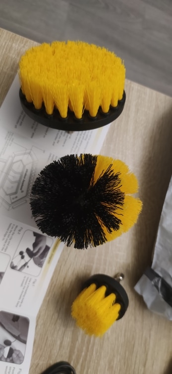 BrushDrill, Cleaning Brush Set - 3 different attachments for power drill - Image 10