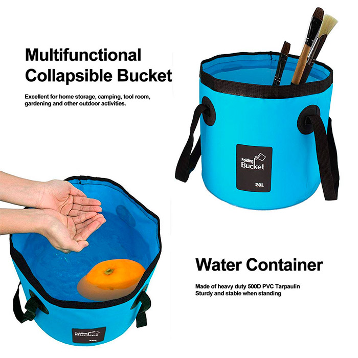 Bucket, collapsible waterproof bucket bag (20 litres) - Image 7