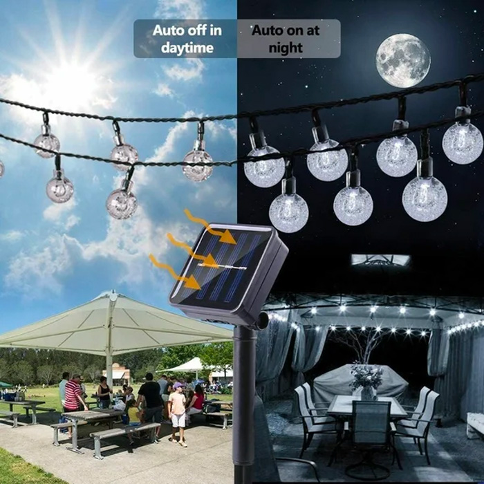 BulbLights, 50 indoor and outdoor retro LED lights recharged with solar energy - Image 3