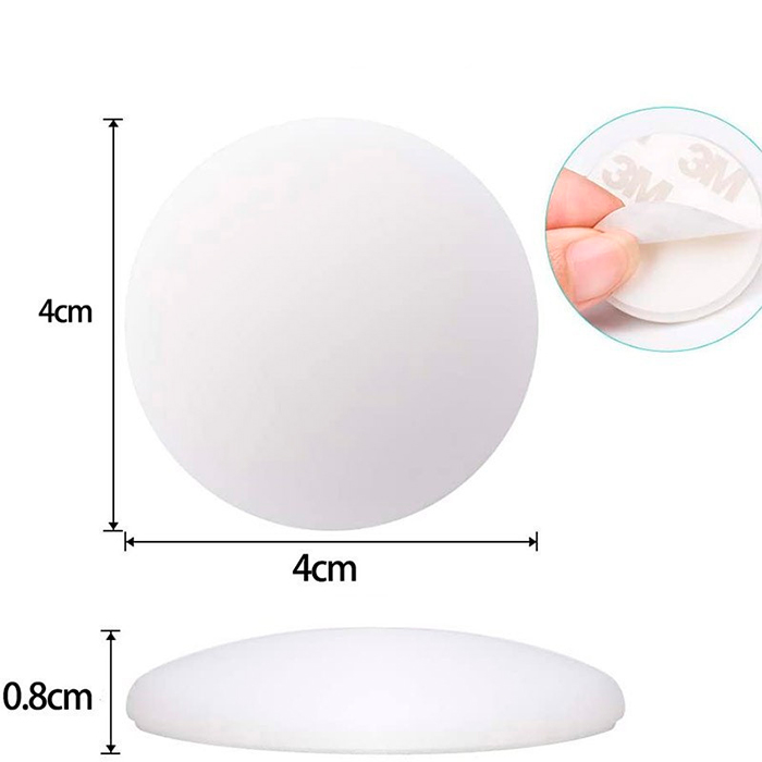 BumperStop, silicone self-adhesive wall protector (10 pcs) - Image 2