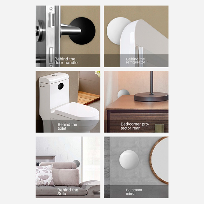 BumperStop, silicone self-adhesive wall protector (10 pcs) - Image 5