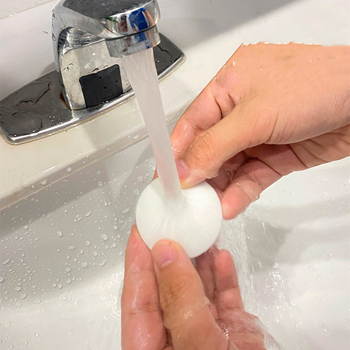 The wall protector is made of high quality silicone and is water resistant!