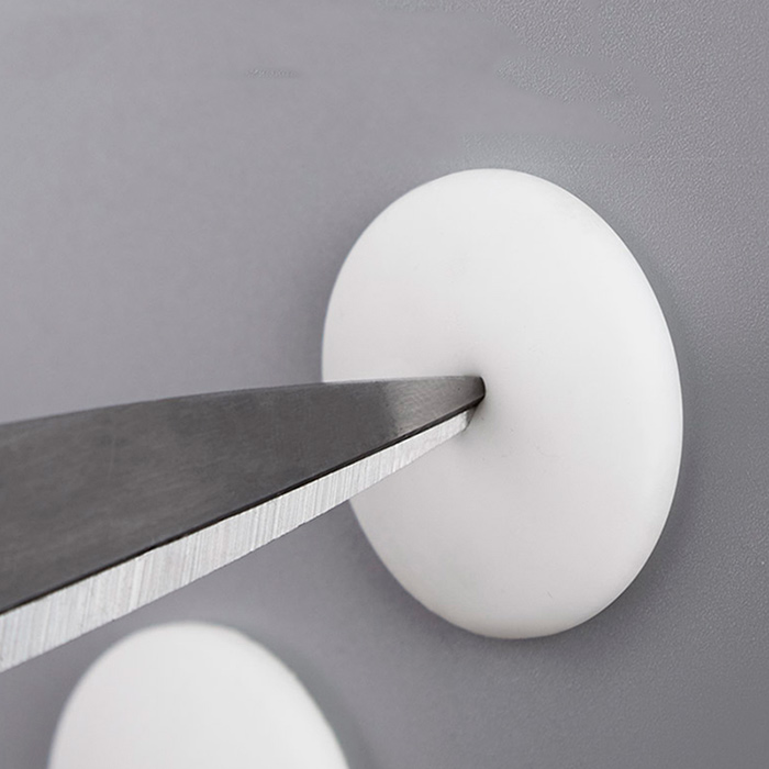 The silicone will protect your walls from knocks from door handles, doors or furniture.