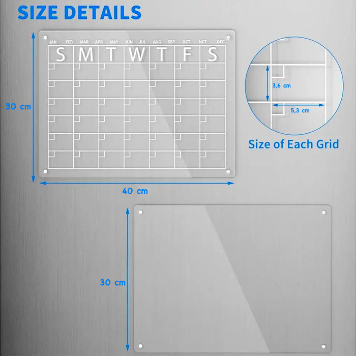 CalendarBoard, magnetic calendar board (2 pieces) - Image 2