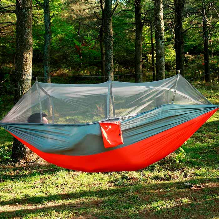 Have a nice and comfortable rest in nature while avoiding annoying insects and the strong sun!