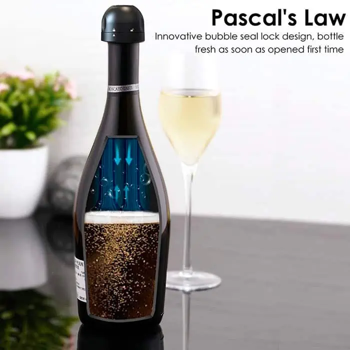 You get 2 corks in the set - 1 for sparkling wine and 1 for wine!