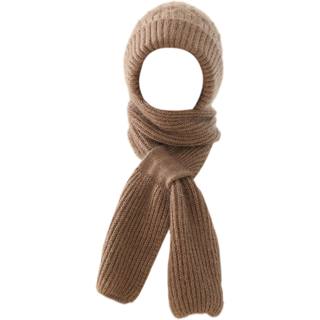CapScarf, women's winter cap with sewn-on scarf - Image 8