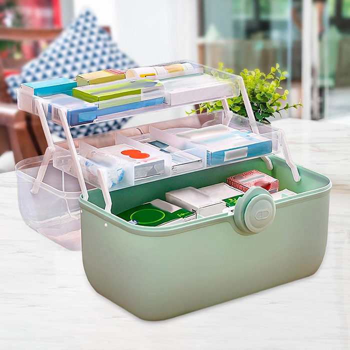 The medicine box is a great choice because you have everything in its place.