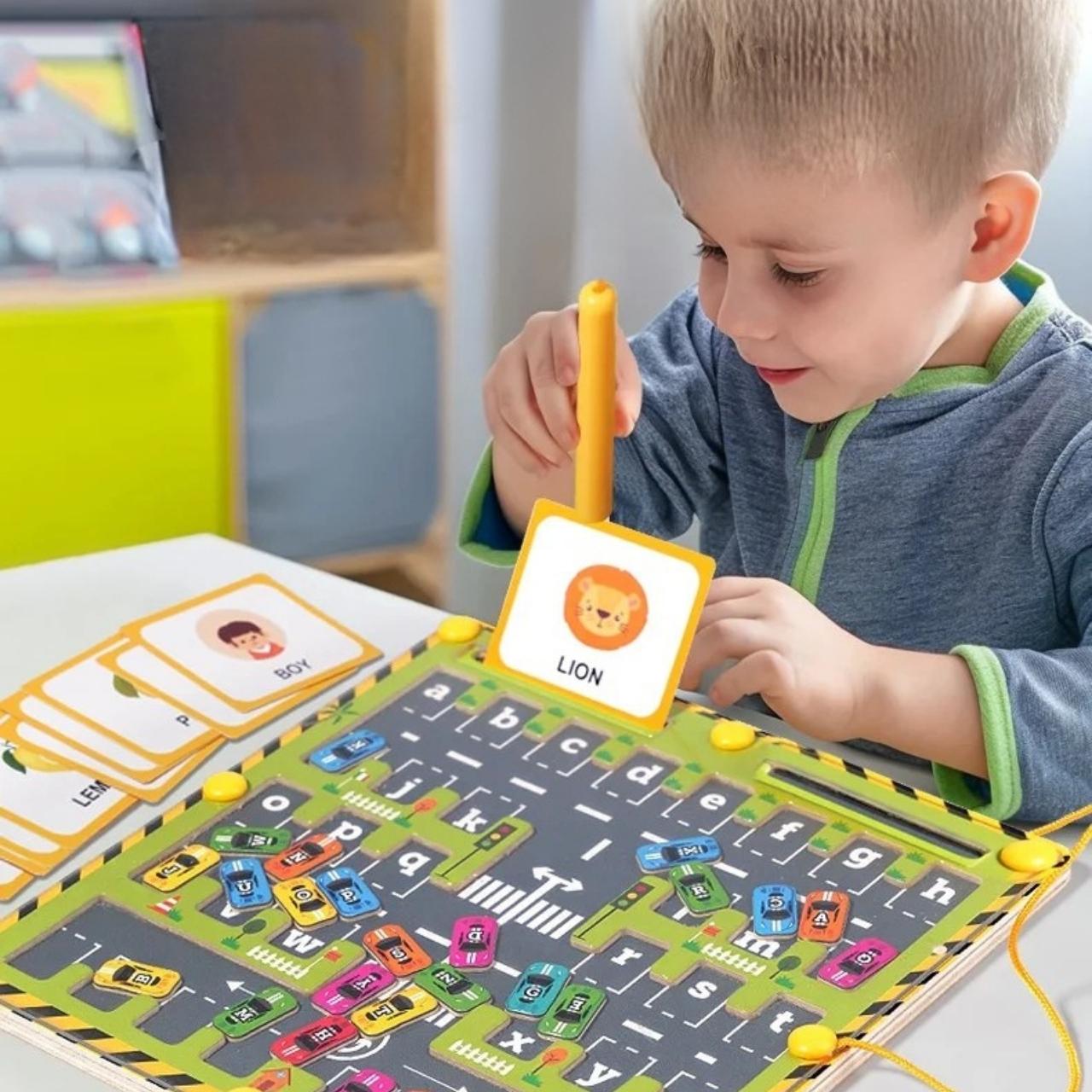 Letters, colours and memory in motion