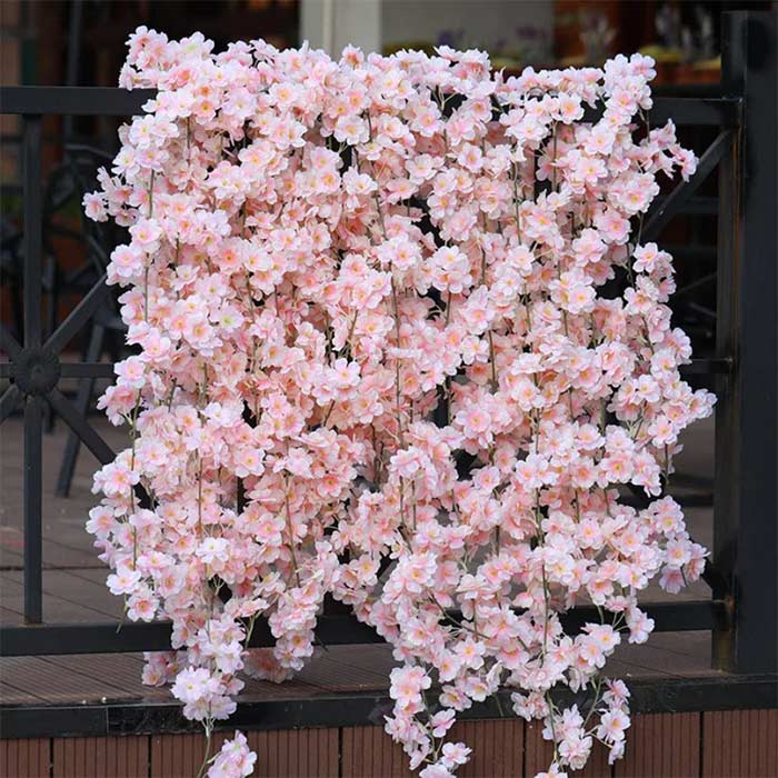 Cherry, artificial flowers with the look of natural cherry blossoms (1.8 m) - Image 3