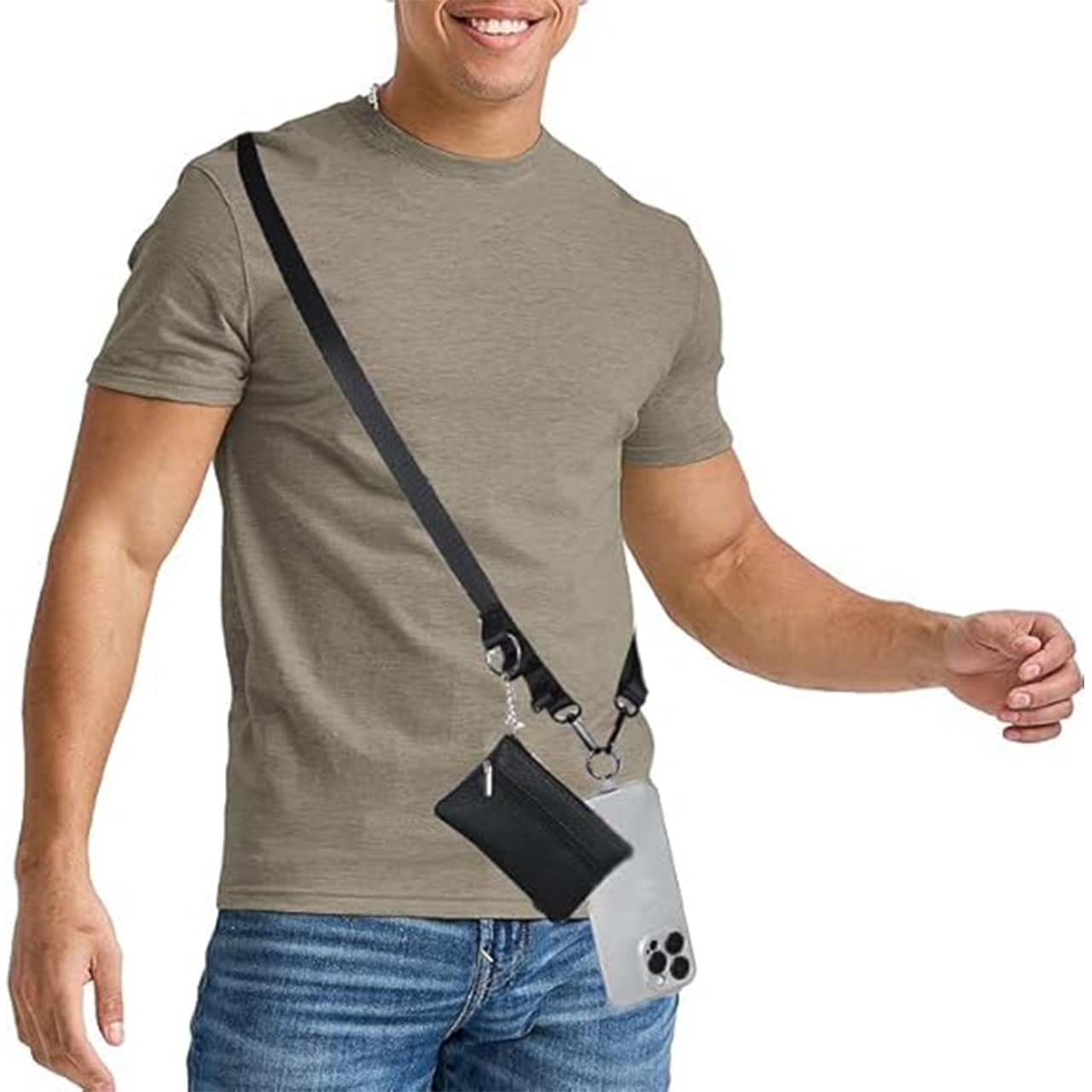 Minimalist design that fits anywhere and an added 3-pocket pouch.