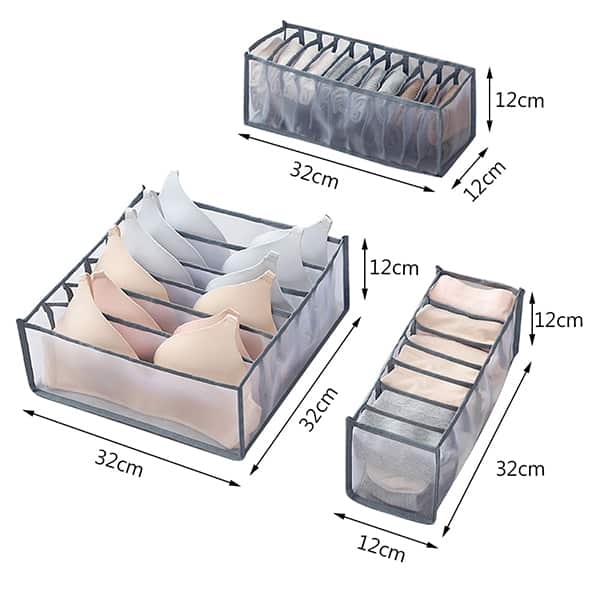 ClosetStar, 3-piece set of underwear organisers - Image 2