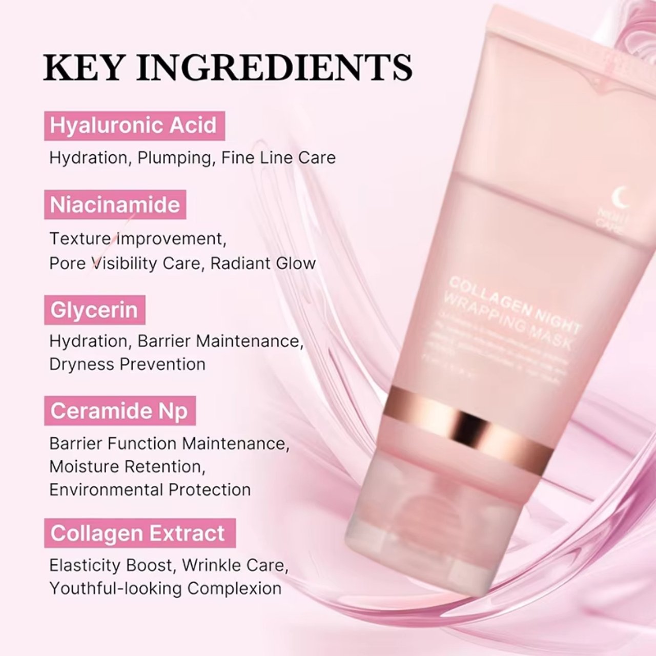 CollagenMask, collagen night face mask with peel-off effect - Image 6