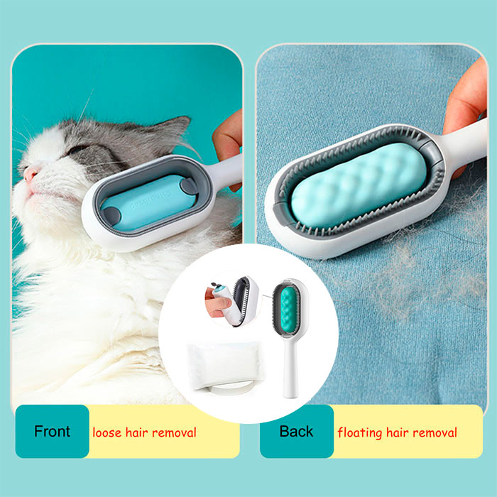 CombBundle, pet grooming brush + 100 extra brush cloths - Image 2