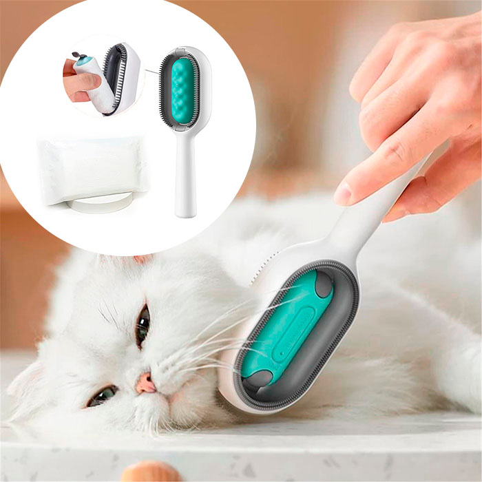 CombBundle, pet grooming brush + 100 extra brush cloths - Image 4