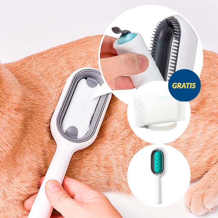 CombBundle, pet grooming brush + 100 extra brush cloths - Image 6