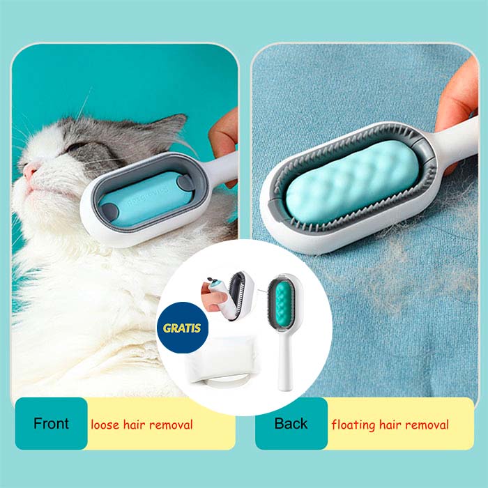 The Pet Brush has 0.8 mm long bristles, so it is suitable for brushing different lengths of hair!