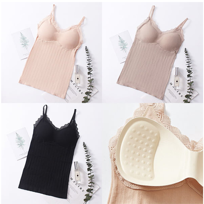ComfortTop, 1+1 GRATIS T-shirt with padded support in black and beige - Image 8