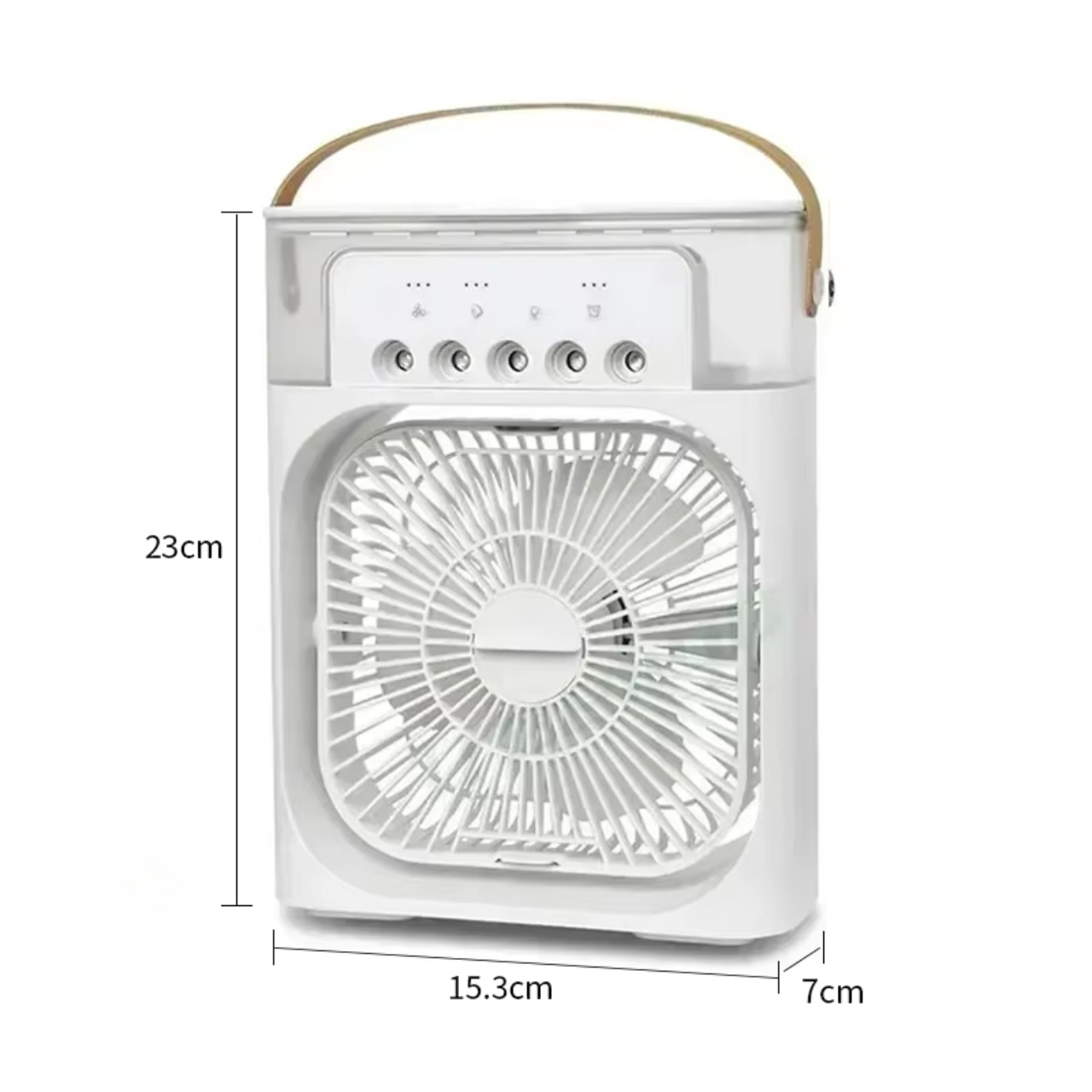 Coolio, 3-in-1 portable fan with humidifier function, LED light and cooling - Image 3