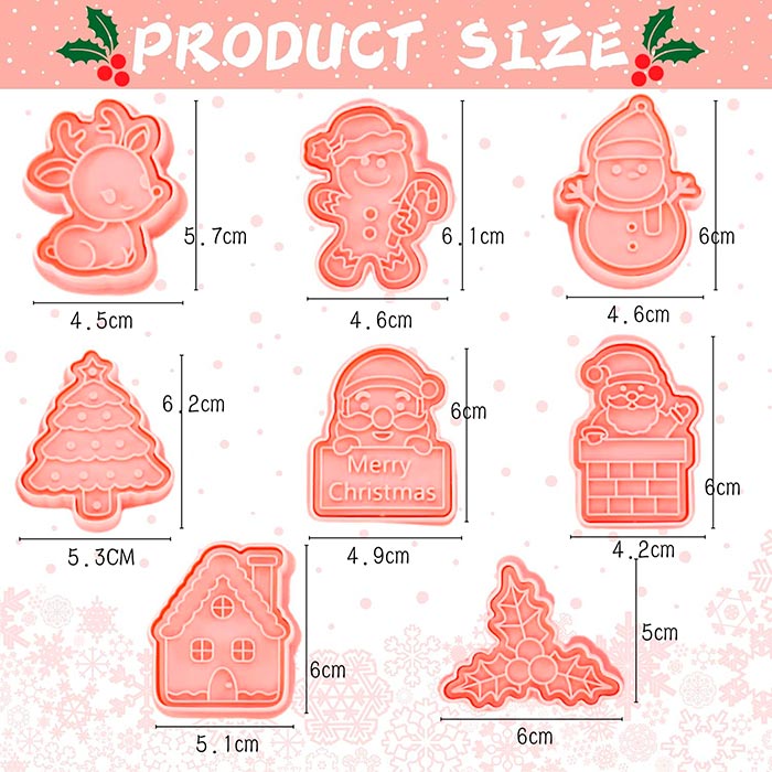 CutCookies, Christmas cookie moulds (8 cookie moulds) - Image 2